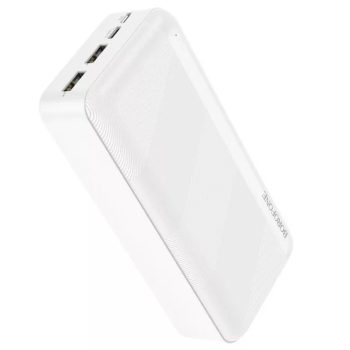 POWERBANK 30000MAH BOROFONE BJ27B FEHÉR