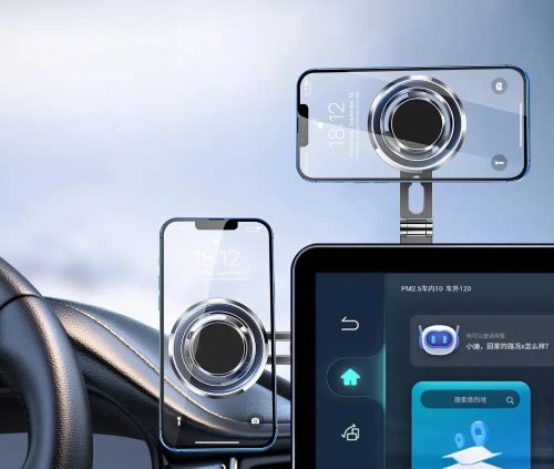 TESLA AUTÓS KIJELZŐRE MONITORRA TEHETŐ MÁGNESES TELEFONTARTÓ FÉM XO-C132