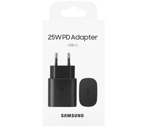 EREDETI GYÁRI SAMSUNG  EP-TA800XBEGWW TYPE-C 25W HÁLÓZATI TÖLTŐ GYORSTÖLTŐ ADAPTER FEKETE