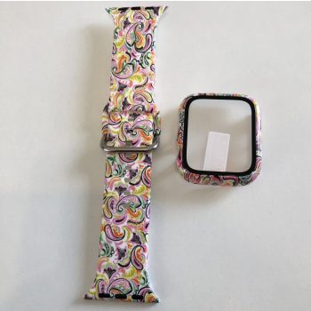   ÚJ, GYÁRI MINŐSÉGŰ 44mm CSAJOS Apple Iwatch Óraszíj + Tok Szett
