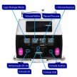 BLUETOOTH HANGSZÓRÓ KISBUSZ HIPPIBUSZ VOLKSWAGEN TRANSPORTER T1 FORMÁJÚ AUTÓ FEKETE FEHÉR