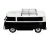 BLUETOOTH HANGSZÓRÓ KISBUSZ HIPPIBUSZ VOLKSWAGEN TRANSPORTER T1 FORMÁJÚ AUTÓ FEKETE FEHÉR