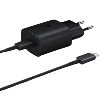   25W TYPE-C TÖLTŐ GYORSTÖLTŐ ADAPTER  + TYPE-C - TYPE-C TÖLTŐ KÁBEL FEKETE