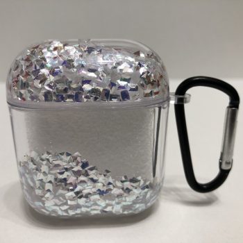 AIRPODS 1 / 2 EZÜST CSILLÁMOS LIQUID FOLYADÉKOS TOK 