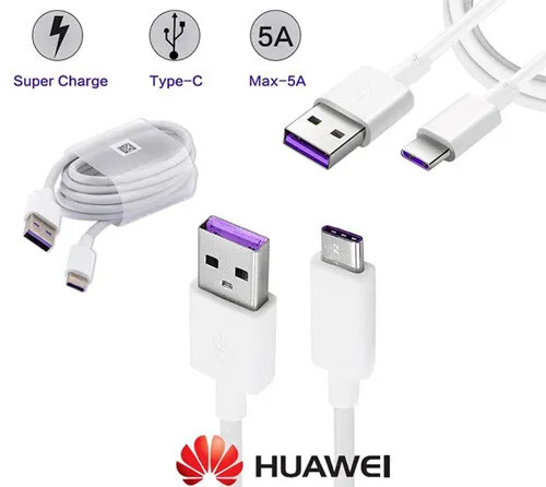 EREDETI GYÁRI HUAWEI SUPERCHARGE USB 3.1 - USB-C ADAT ÉS TÖLTŐKÁBEL 5A  HL1289