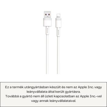 USB - LIGHTNING  IPHONE TÖLTŐKÁBEL 1M