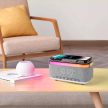 BLUETOOTH HANGSZÓRÓ VEZETÉK NÉLKÜLI TÖLTŐ DIGITÁLIS ÉBRESZTŐÓRA RGB HANGULATFÉNY ÉJSZAKAI FÉNY OKOP KP-559