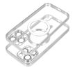 GYÁRI MINŐSÉGŰ APPLE IPHONE 15 PRO MAX EZÜST MÁGNESES MAGSAFE TOK