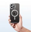 GYÁRI MINŐSÉGŰ APPLE IPHONE 15 PRO MAX EZÜST MÁGNESES MAGSAFE TOK