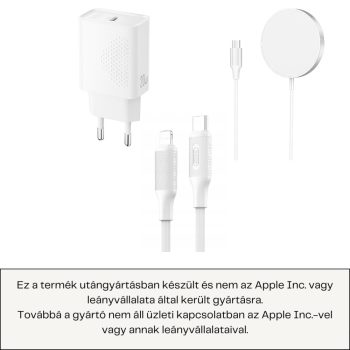 IPHONE VEZETÉK NÉLKÜLI TÖLTŐ SZETT 3IN1