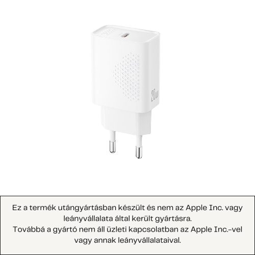 20W IPHONE TÖLTŐ GYORSTÖLTŐ ADAPTER TYPE-C