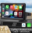 AUTÓS KIJELZŐ 7″ APPLE CARPLAY ÉS ANDROID AUTO – HORDOZHATÓ MULTIMÉDIA MONITOR CC726MC