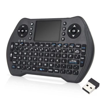   VEZETÉK NÉLKÜLI BILLENTYŰZET BEÉPÍTETT TOUCHPAD RGB LED VILÁGÍTÁS TV PROJEKTOR PC MAC KOMPATIBILIS