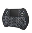 VEZETÉK NÉLKÜLI BILLENTYŰZET BEÉPÍTETT TOUCHPAD RGB LED VILÁGÍTÁS TV PROJEKTOR PC MAC KOMPATIBILIS