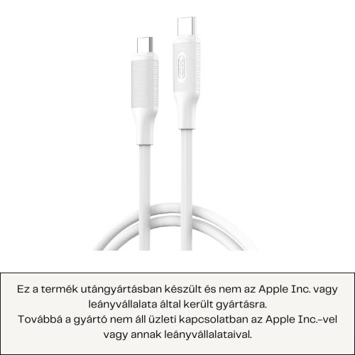 IPHONE 15 16 17 GYORSTÖLTŐ TÖLTŐKÁBEL USB-C - USB-C 60W