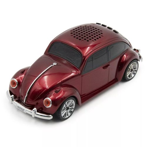 BLUETOOTH HANGSZÓRÓ VOLKSWAGEN BOGÁR FORMÁJÚ AUTÓ PIROS