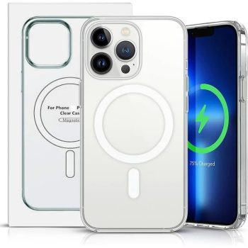   GYÁRIVAL MINŐSÉGŰ APPLE IPHONE 13 PRO ÁTLÁTSZÓ MÁGNESES MAGSAFE TOK