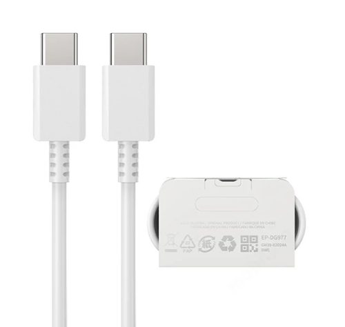 EREDETI GYÁRI SAMSUNG MINŐSÉGŰ USB-C - USB-C TÖLTŐKÁBEL FEHÉR