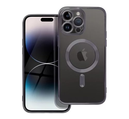 GYÁRI APPLE MINŐSÉGŰ IPHONE 15 PRO MAX FEKETE MÁGNESES MAGSAFE TOK