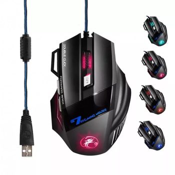   VEZETÉKES GAMER EGÉR IMICE X7 7200DPI RGB LED VILÁGÍTÁS FEKETE