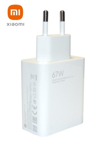 EREDETI GYÁRI XIAOMI 67W-os USB HÁLÓZATI TÖLTŐ GYORSTÖLTŐ ADAPTER MDY-12-EH 3,25A