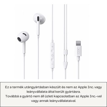 IPHONE LIGHTNING VEZETÉKES HEADSET FÜLHALLGATÓ 