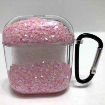 AIRPODS 1 / 2 PINK CSILLÁMOS LIQUID FOLYADÉKOS TOK 