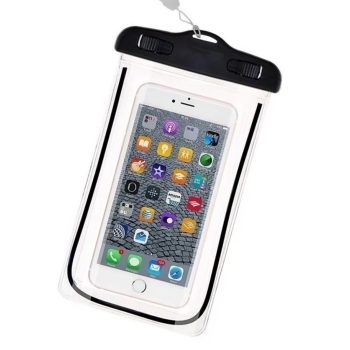 VÍZÁLLÓ TELEFON TOK 6,8" MÉRETIG FEKETE