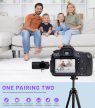 DUPLA VLOG VLOGGER CSIPTETŐS VEZETÉK NÉLKÜLI MIKROFON IPHONE LIGHTNING  3,5" JACK CSATLAKOZÓ