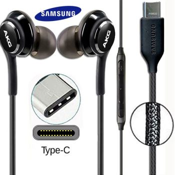   EREDETI GYÁRI SAMSUNG AKG EO-IG955 VEZETÉKES TYPE-C FÜLHALLGATÓ FEKETE ECO PACK
