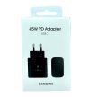 EREDETI GYÁRI SAMSUNG EP-TA845EBE 45W TYPE-C HÁLÓZATI TÖLTŐ GYORSTÖLTŐ ADAPTER FEKETE