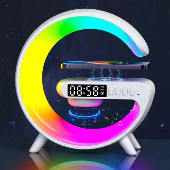   VEZETÉK NÉLKÜLI TELEFONTÖLTŐ BLUETOOTH HANGSZÓRÓ RGB LED LÁMPA G63